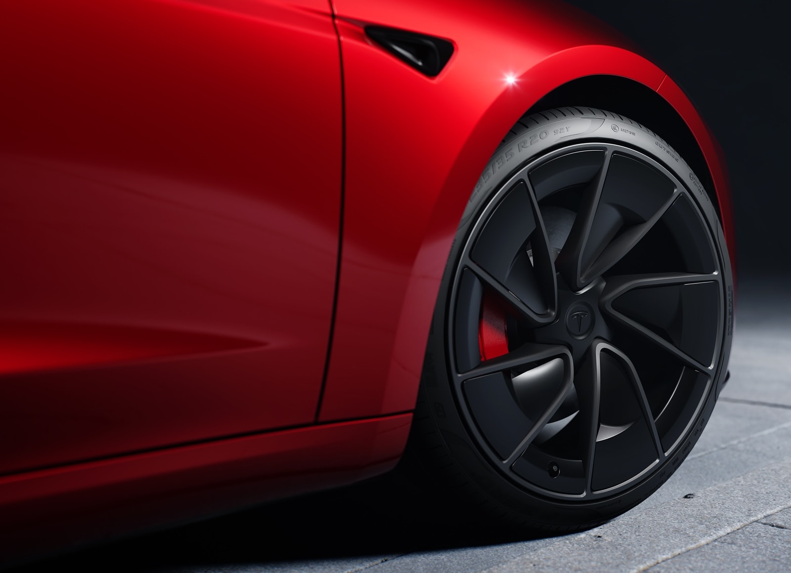 Tesla Model 3 Performance 官方性能轮毂图